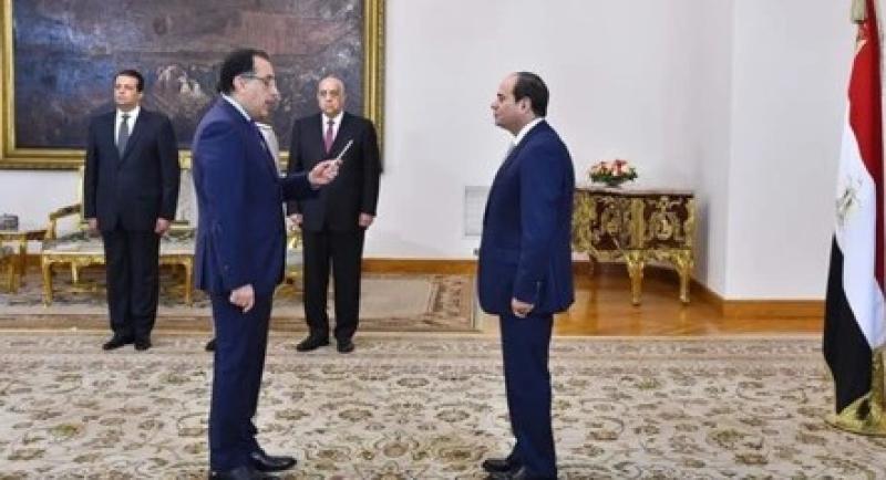 الرئيس السيسي ومصطفى مدبولي