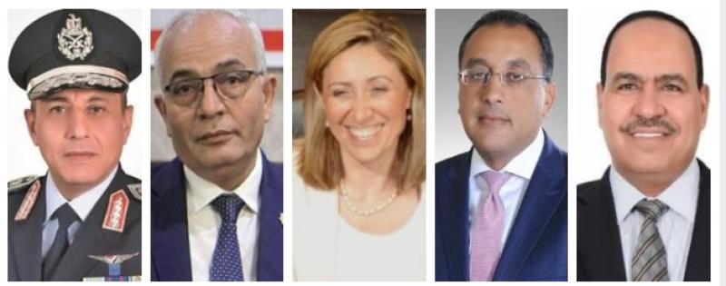 النائب أحمد قورة ورئيس الوزراء ووزراء الثقافة والتعليم والطيران