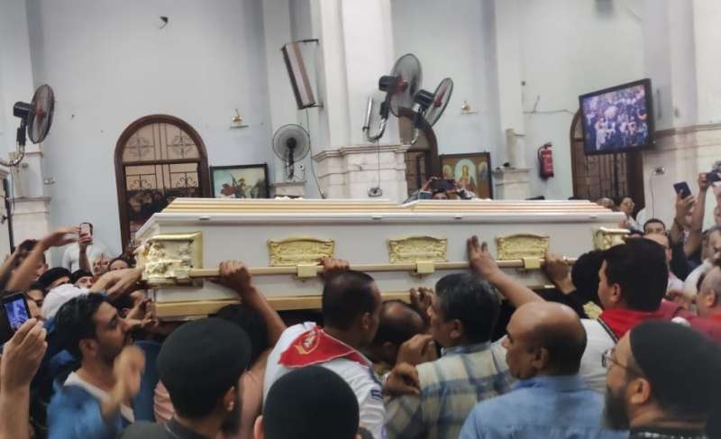 جنازة ضحايا كنيسة الشهيد 