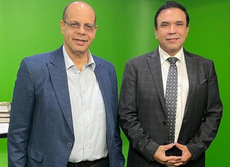 المهندس مدحت بركات وأكرم القصاص رئيس تحرير اليوم السابع