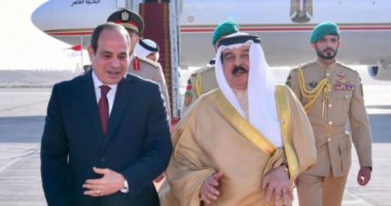ملك البحرين والسيسي
