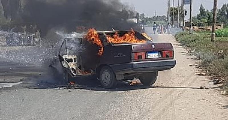حريق سيارة