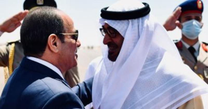 الرئيس عبد الفتاح السيسى والشيخ محمد بن زايد