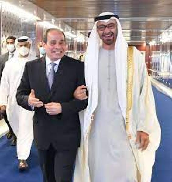  زيارة الشيخ محمد بن زايد  للقاهرة