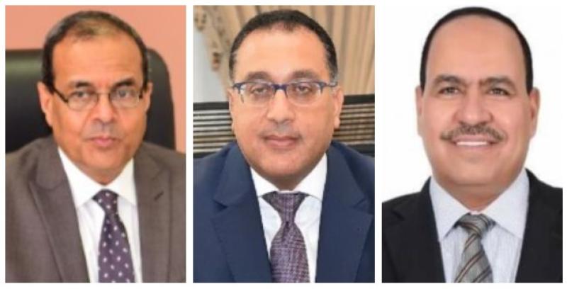 النائب أحمد قورة والدكتور مصطفى مدبولى والدكتور مصطفى عبد الخالق