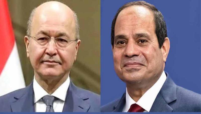 الرئيس السيسي ونظيره العراقي 