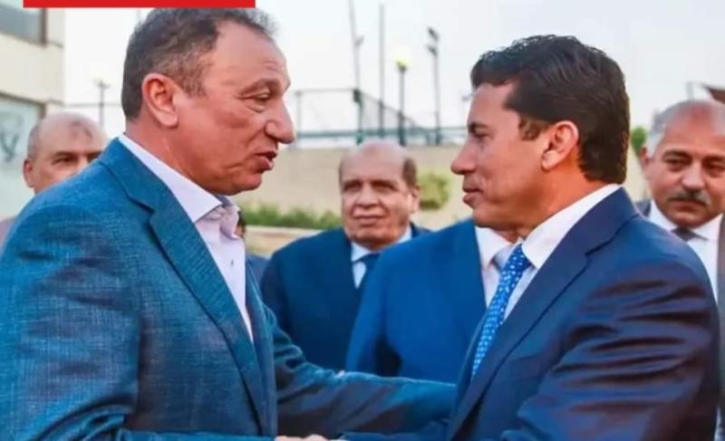 وزير الرياضة ومحمود الخطيب 