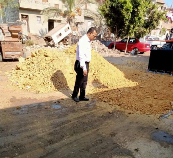 إزالة الإشغالات والتعديات في المهد بإهناسيا بني سويف 
