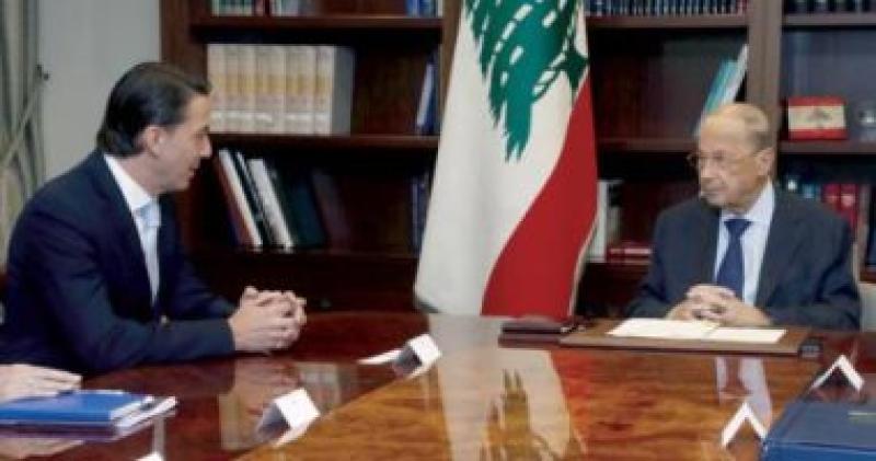 الرئيس عون والوسيط الأمريكى فى ملف ترسيم الحدود