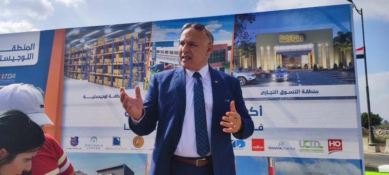  افتتاح وصلة الطريق الدولى الخاص بالمنطقة اللوجستية بالغربية