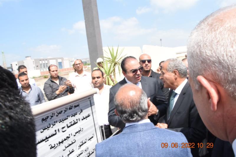 افتتاح وصلة الطريق الدولى لدخول المنطقة اللوجستية  التجارية بطنطا