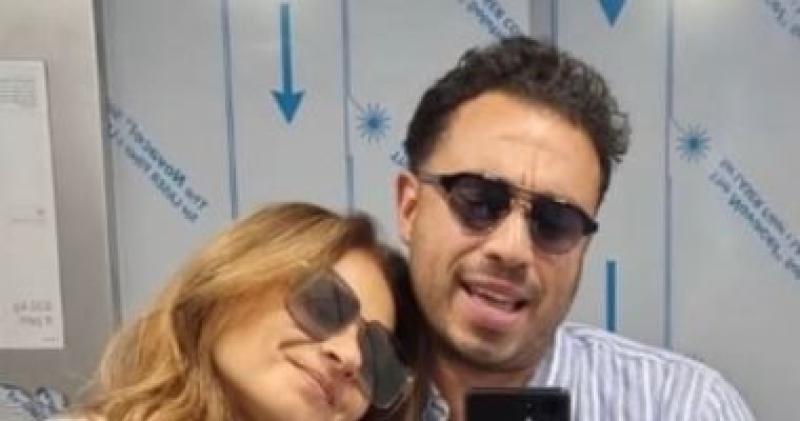 نيللى كريم و زوجها هشام عاشور