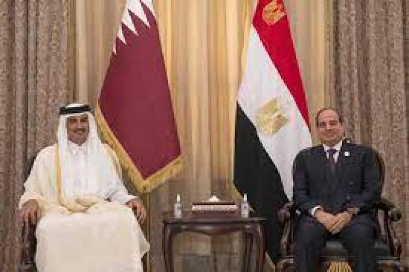 الرئيس السيسي وأمير قطر