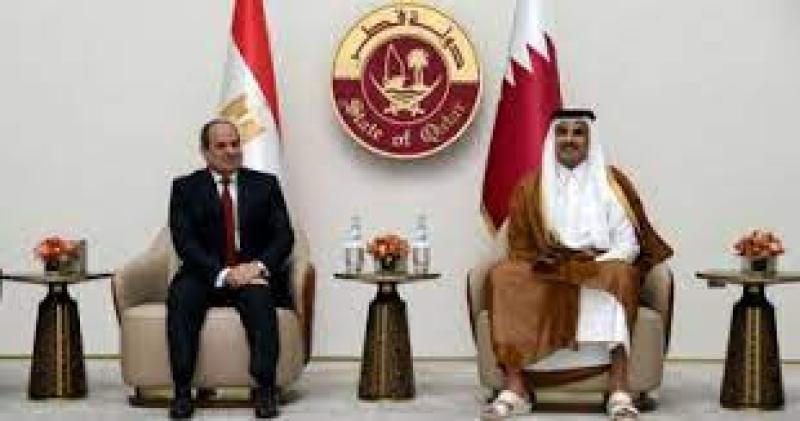 السيسي وأمير قطر