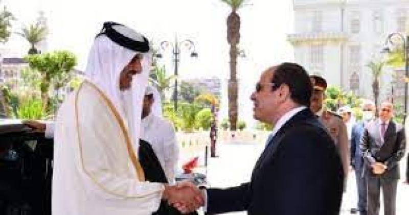 الرئيس السيسي والأمير تميم