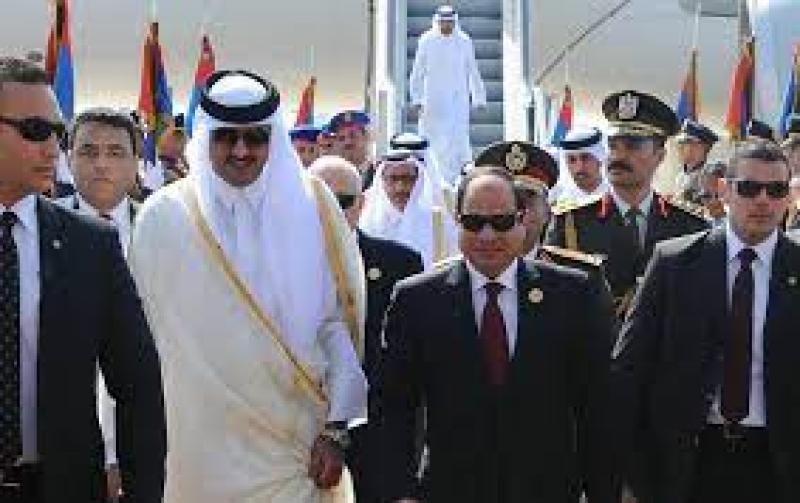 الرئيس السيسي وأمير قطر