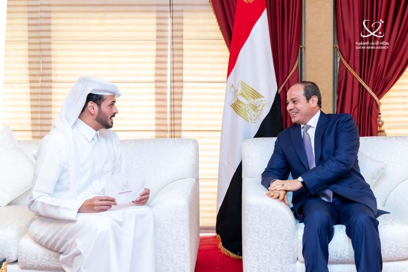لقاء الرئيس السيسي لوكالة الأنباء القطرية