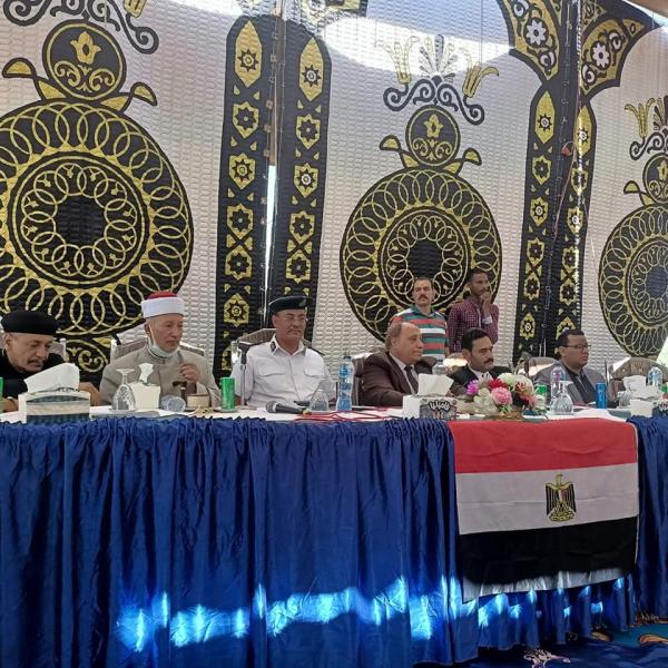 انهاءخصومة ثأرية ملتهبةبين عائلتي (الاسعد وعمر ) بسوهاج