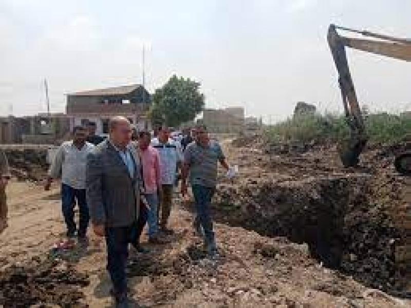 نائب محافظ الجيزة يشدد على تعديل المرافق المتعارضة مع مشروع تحويل مسار مصرف ناهيا بكرداسة