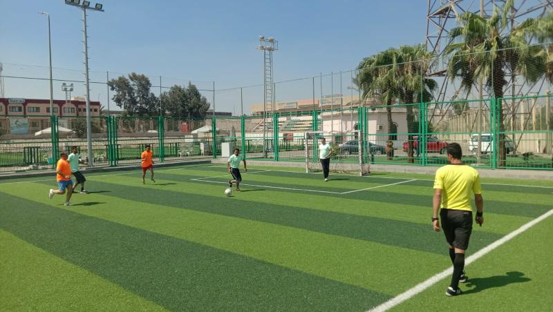 خلال افتتاح دورة كرة القدم الخامسي