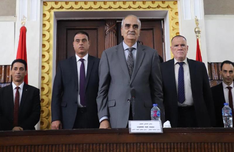المستشار محمد عيد محجوب أثناء إنعقاد الجمعية العومية