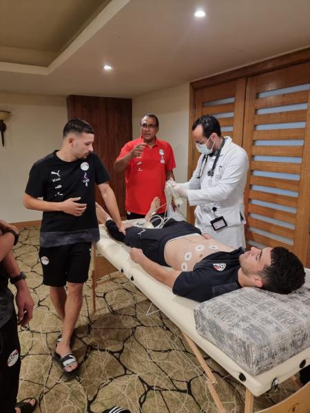 توقيع الكشف الطبي على لاعبي المنتخب الأولمبي