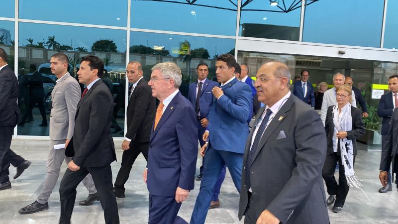 زيارة رئيس اللجنة الأولمبية الدولية 