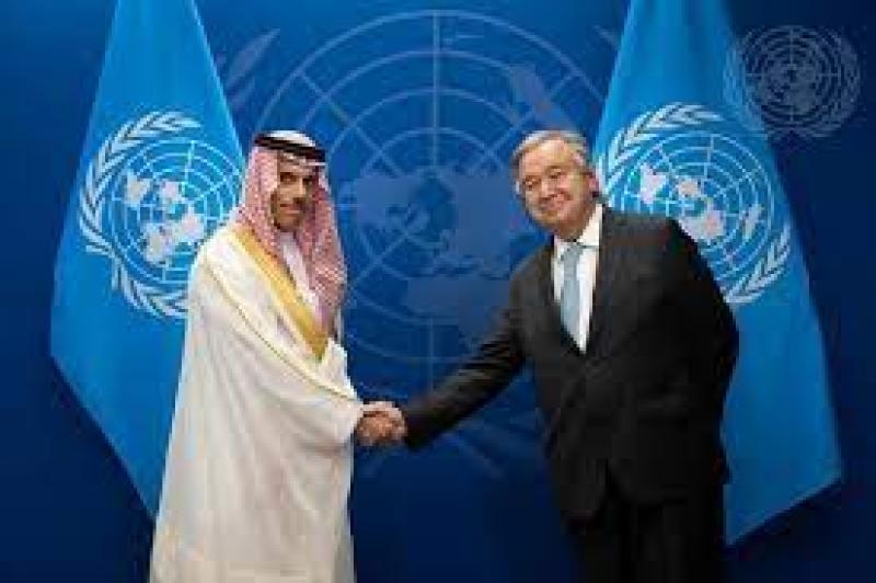 وزير الخارجية السعودي والأمين العام للأمم المتحدة