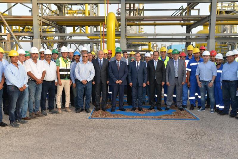 بدء تشغيل مشروع ربط غاز حقل ريفين بمصنع استخلاص البوتاجاز بالعامرية