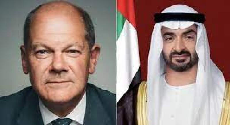 رئيس الإمارات ومستشار ألمانيا