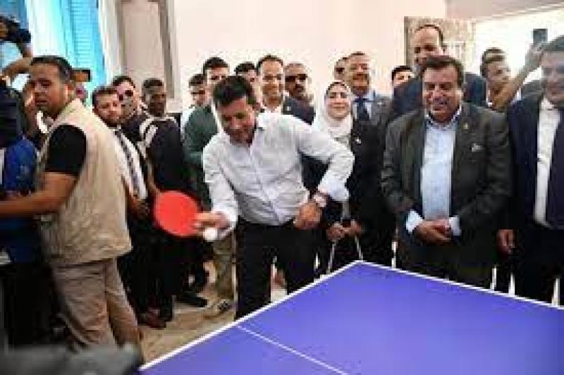 وزير الشباب والرياضة يختتم جولته ببني سويف