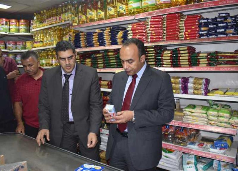 التحفظ على 5 أطنان أرز و2 سكر بدون فواتير في المنيا