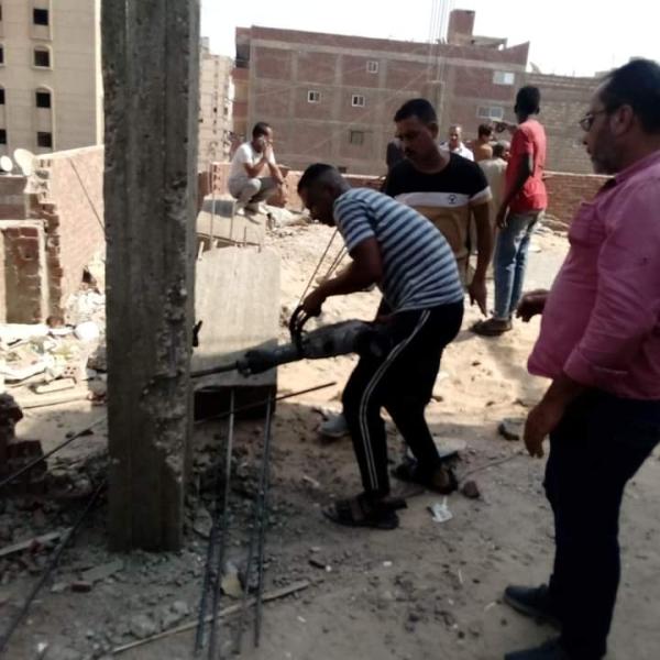 إزالة مخالفات البناء بالمطرية