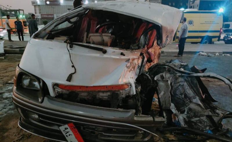 حادث سيارة ميكروباص