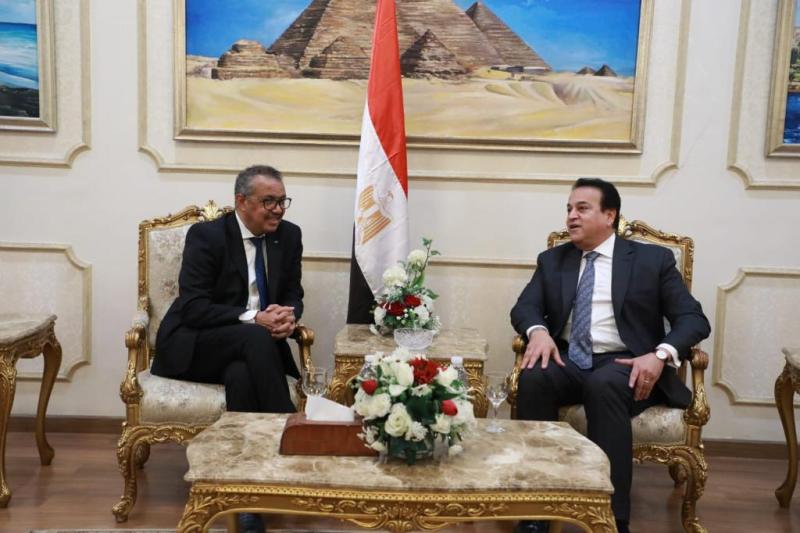 خلال إستقبال مدير الصحة العالمية 