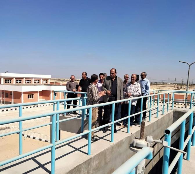 رئيس مدينة سمسطا يتابع ميدانيا الموقف التنفيذي لمحطة معالجة دشطوط وعددا من المشروعات الخدمية بالمركز
