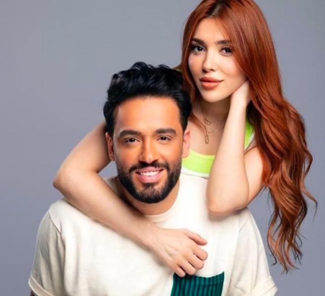 رامى جمال وزوجته 
