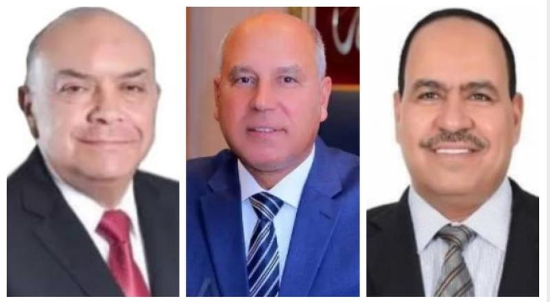 النائب أحمد قورة - الفريق كامل وزير - النائب وحيد قرقر