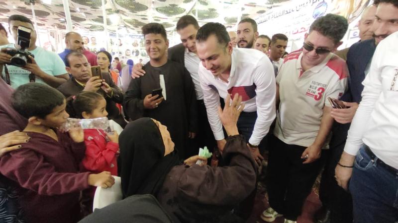جانب من لقاءات  النائب  أحمد عبد الجواد
