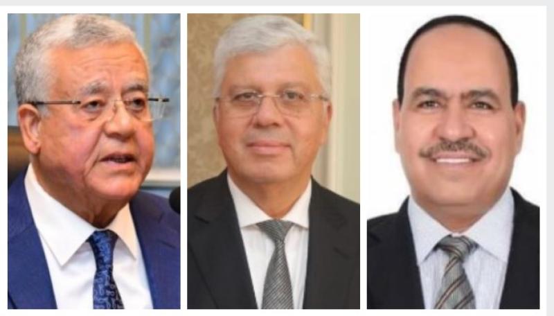 النائب أحمد قورة ووزير التعليم العالى ورئيس مجلس النواب