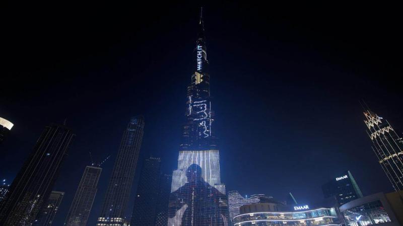 برج خليفة يضيء بأعمال منصة WATCH IT