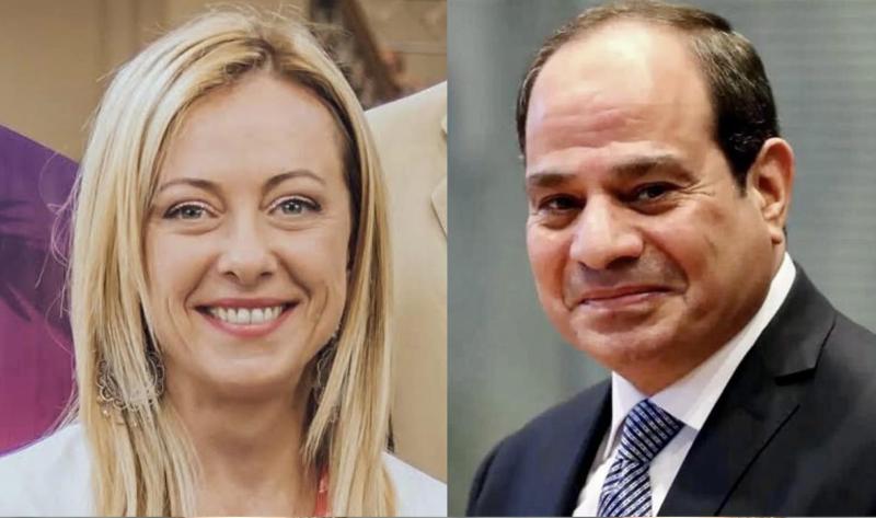 رئيسة وزراء إيطاليا تشكر الرئيس السيسي 