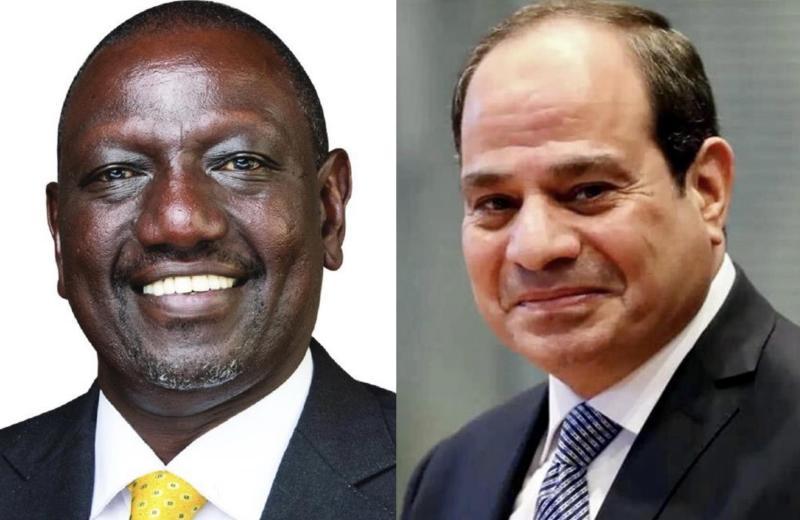 الرئيس السيسي ونظيره الكيني