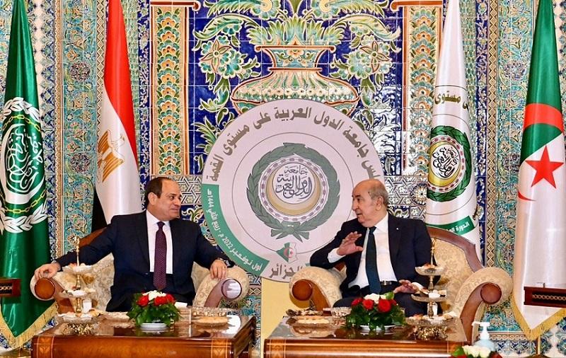 الرئيسان السيسي وتبون 