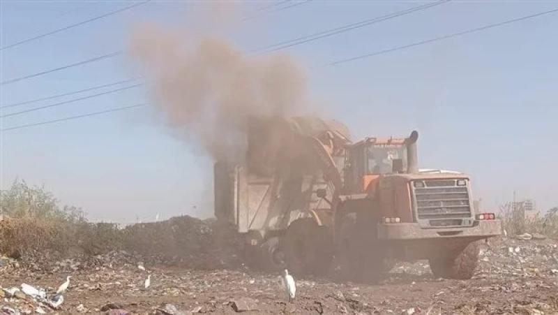   رفع 350 طن مخلفات صلبة وقمامة بـ سمالوط