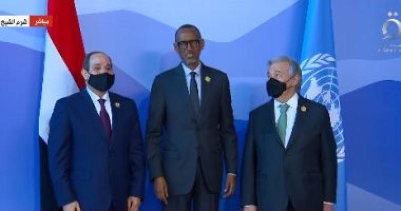 الرئيس السيسي وجوتيريش يستقبلان رئيس جمهورية رواندا