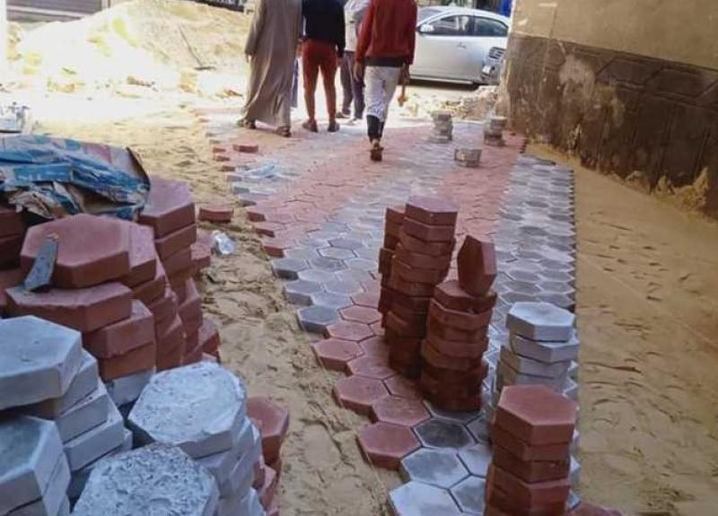  رصف بلاط الانترلوك 