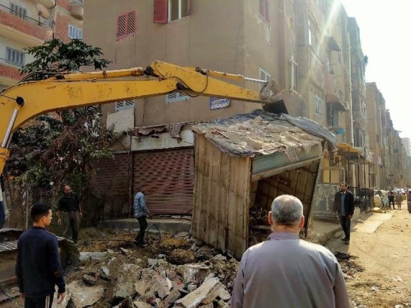  حملات يومية لإزالة التعديات على الطرق و الأراضى الزراعية 