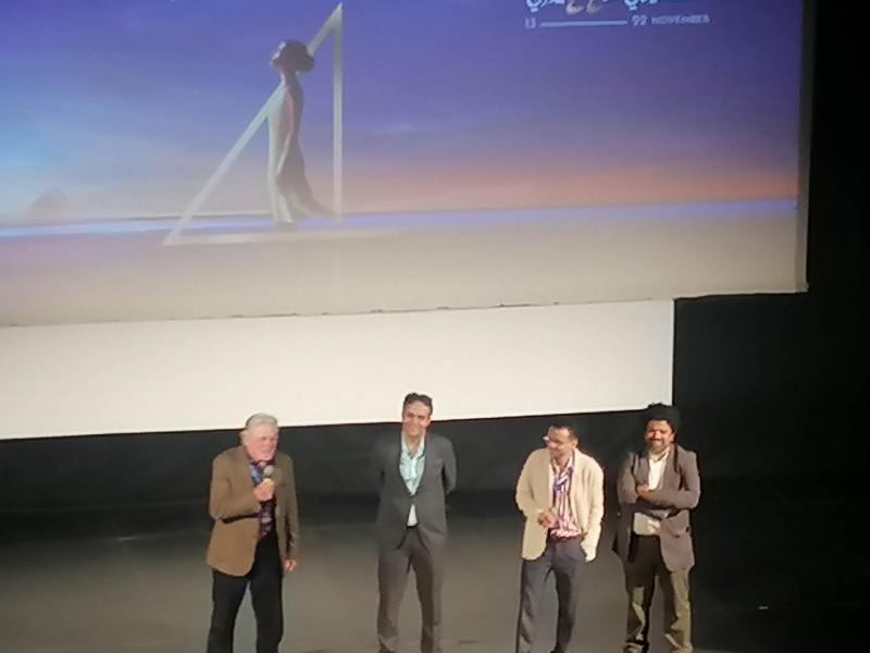 حسين فهمي ومحمد حفظى من مهرجان القاهرة السينمائي