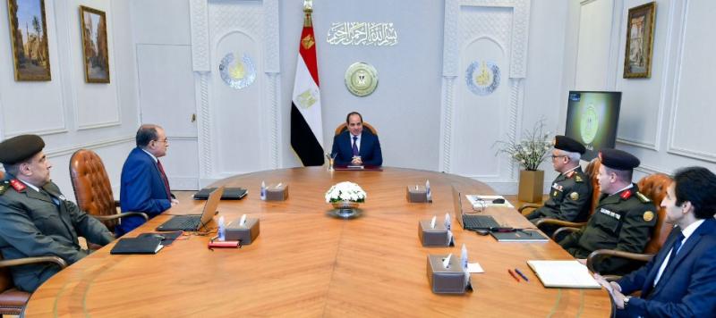 الرئيس السيسي خلال الاجتماع